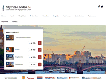 Tablet Screenshot of citytrips-londen.be